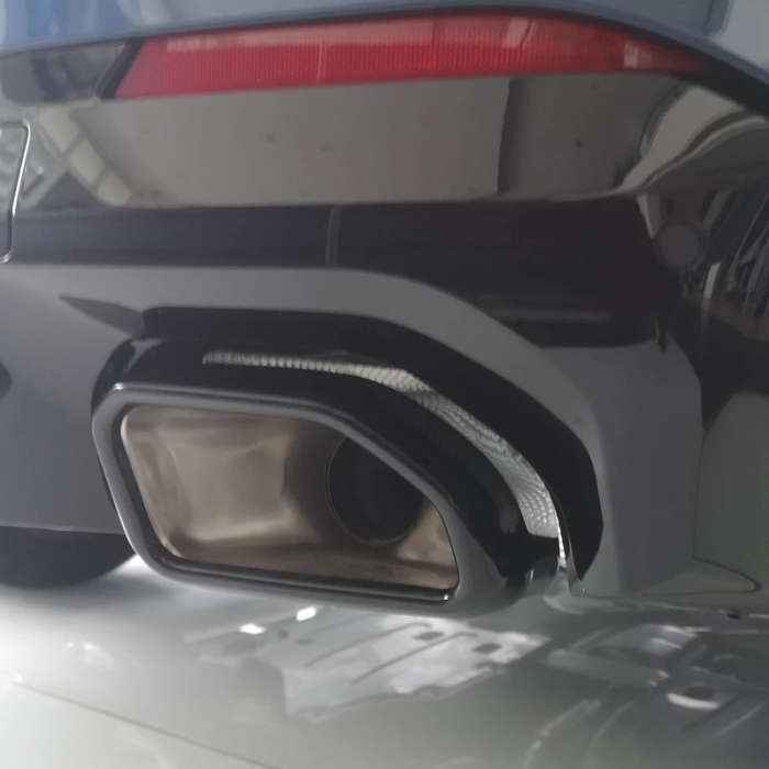 Rear Exhaust Muffler Pipe Cover Stainless Steel Tail Throat Vent Decoration for-BMW X3 2022