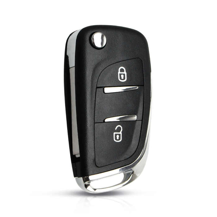ASK Fob For Peugeot 407 307 607 HCA/ VA2 Blade 2 Buttons 433MHz ID46 Chip Modified Flip Remote Key