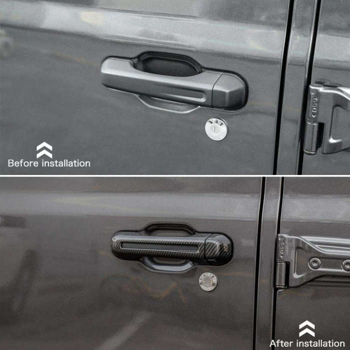 For Door Handle Inserts Cover Kit & Tailgate Handle Cover for Jeep Wrangler JL Gladiator JT