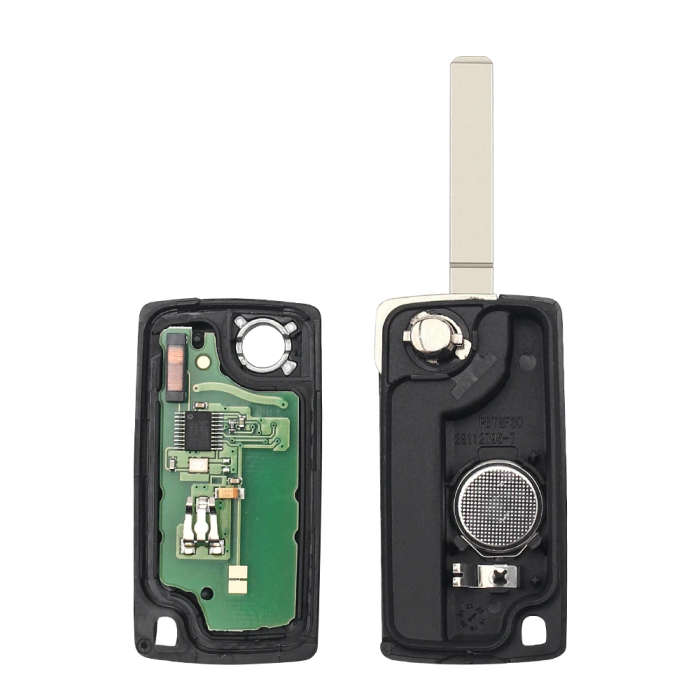 2 Buttons Auto Car Remote Key Fob ID46 Chip For Peugeot 207 307 308 407 807 433MHz VA2 Blade