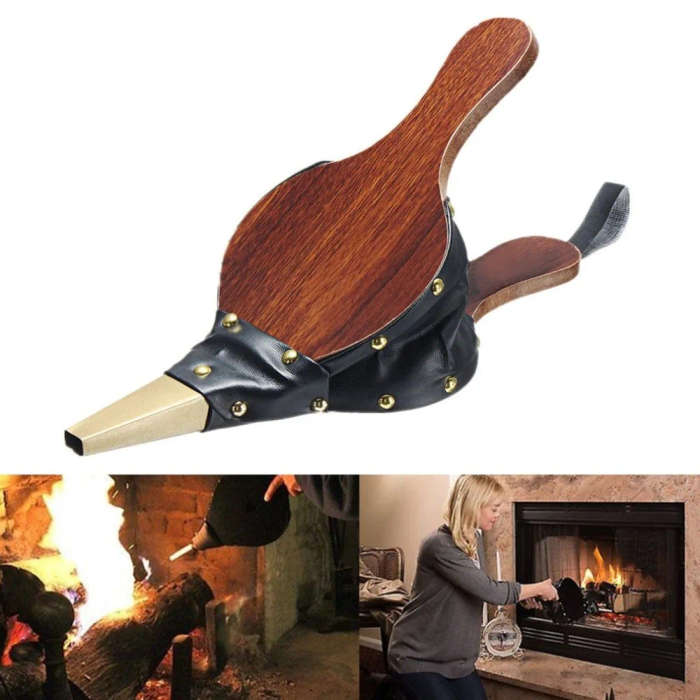 Mini Vintage Wooden Manual Handmade Air Blower