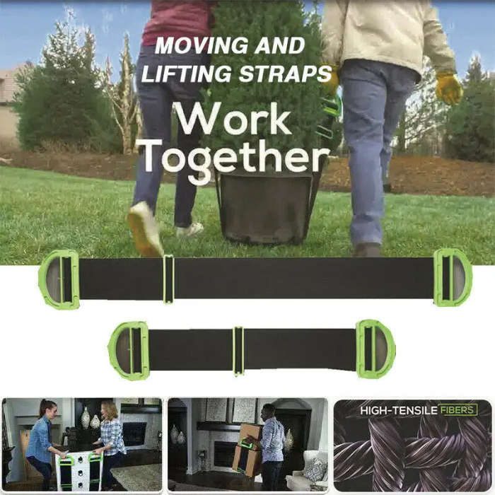 Clever Carry Moving Adjustable Lifting Straps