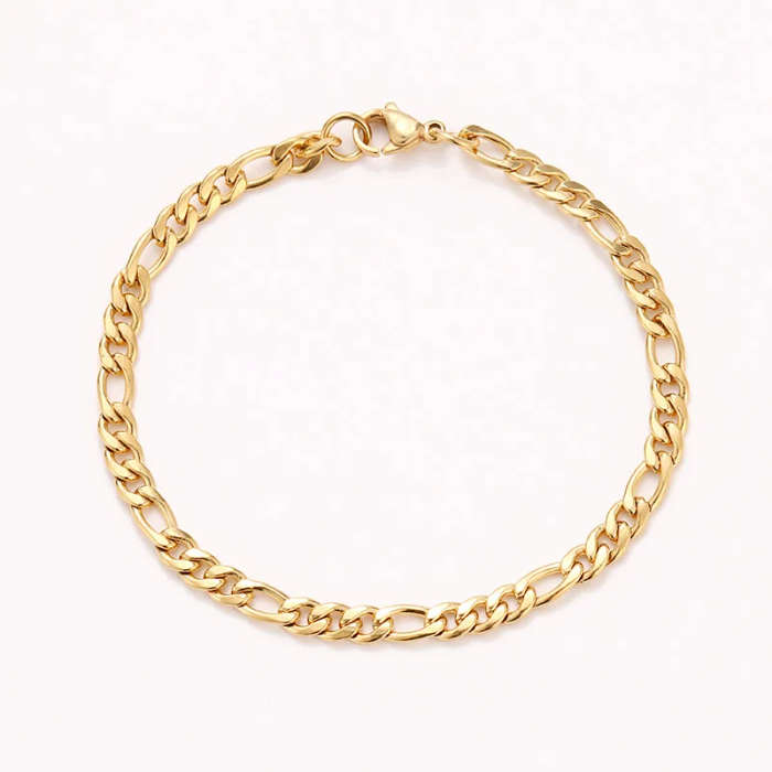 Retail Price R 999 / Genuine 316L Stainless Steel Chain Bracelets For Man Women Gold Color