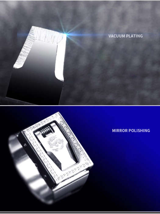Self Defense Ring with Hidden Blade