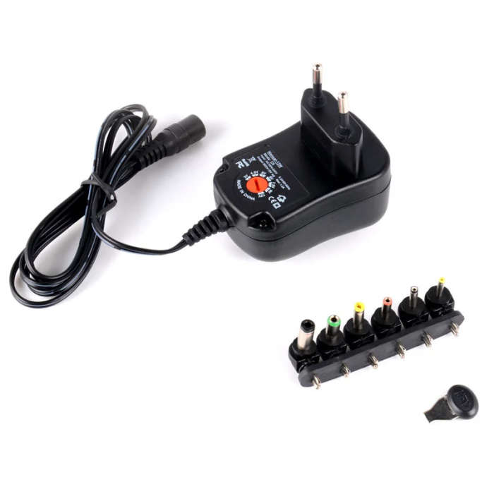 3-12V 12W Adjustable Power Adapter Cable Plug Charger