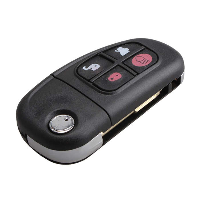 315/433MHz 4 Buttons Flip Remote Control Car Key Fob Case ID60 Chip NHVWB1U241 For Jaguar X-Type