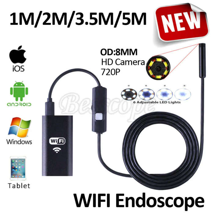 10M WIFI ENDOSCOPE HD720P