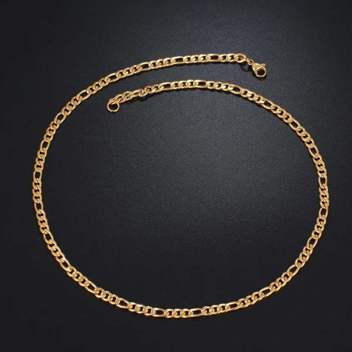 Retail Price R 1299 / Genuine Stainless Steel Necklace For Man Women Gold Color