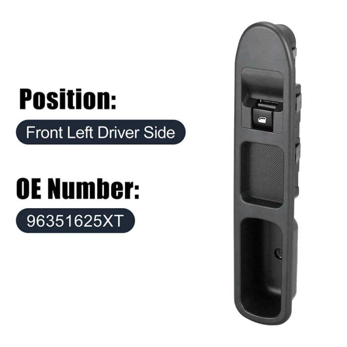Power Window Control Switch Window Lifter Switch Button Passenger Side for Peugeot 307