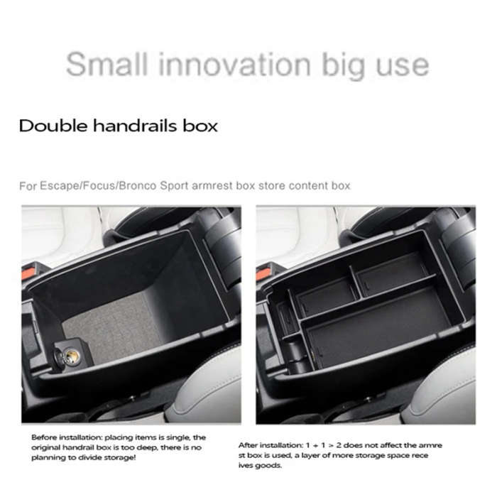 Center Console Storage Box Auto Parts for Ford Lima Bronce Sort Ford Focus