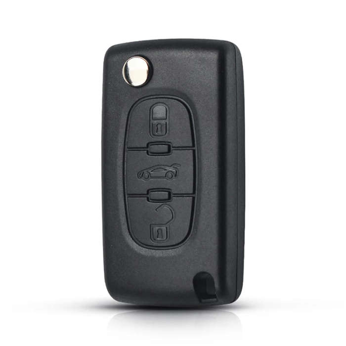 Complete Remote Car Flip Folding Key For Peugeot 307 407 308 607 433MHz Electronic ID46 Chip VA2
