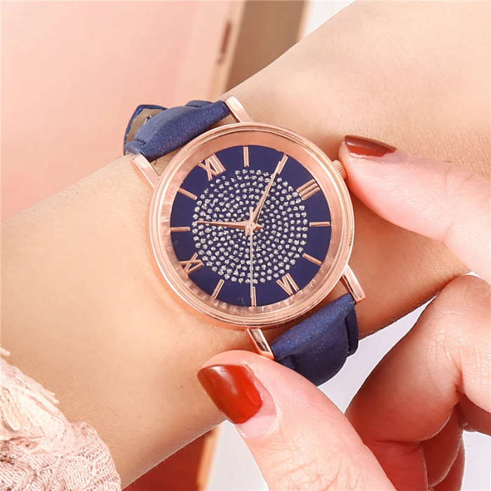Sky Dial Watches for Women Fashion Watch - Deep Blue