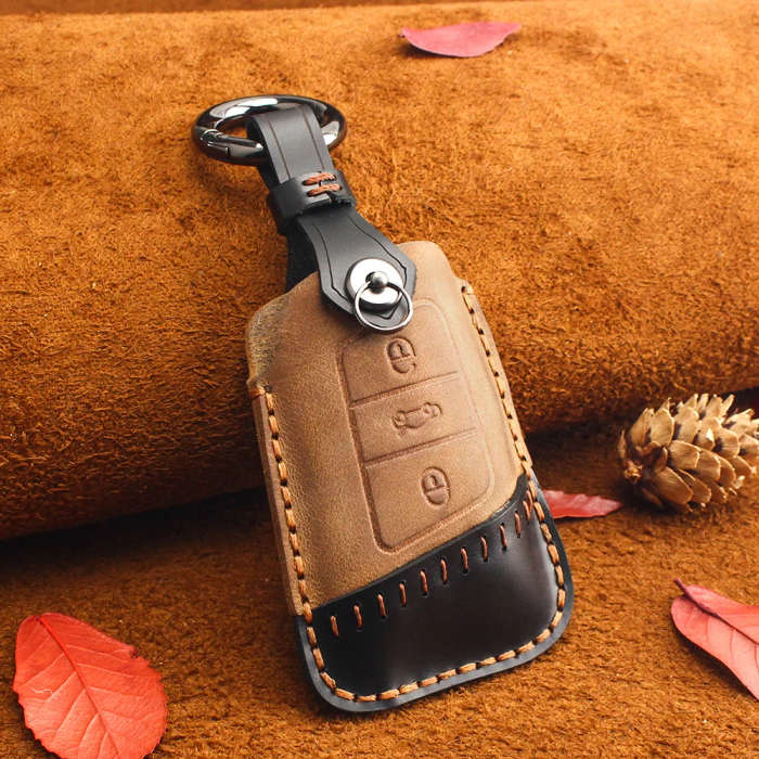 For Volkswagen VW Tiguan MK2 Magotan Passat B8 CC Skoda Superb A7 2017-2018 Car Key Holder Case