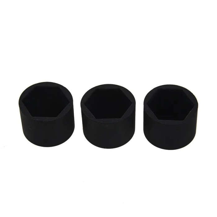 20pcs Universal Black Silicone Wheel Lugs Nuts Bolts Covers Protective Caps 21mm
