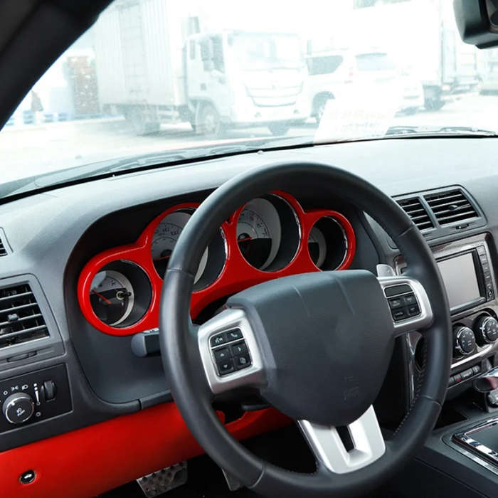 Car Dashboard Meter Instrument Cover Trim for 2009-2014 Dodge Challenger Accessories