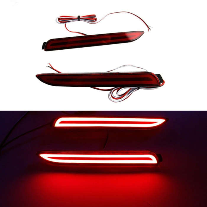 For Toyota Camry Sienna Avalon RAV4 Wish Fortuner LED Rear Bumper Fog Light Tail Brake Stop Light