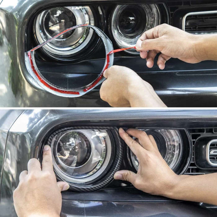 For 2015-2021 Dodge Challenger Headlight Cover Front Fog Light Cover