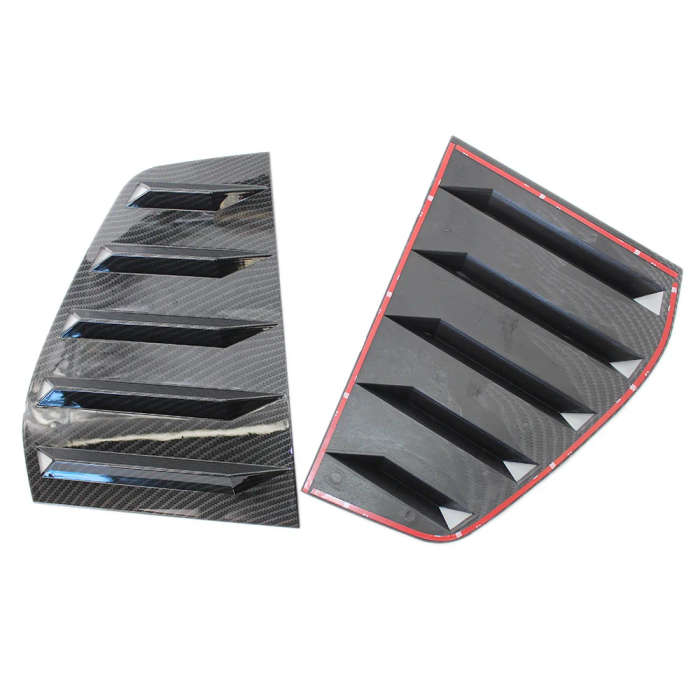 Carbon Look Window Louver Rear Side Vent Cover for GOLF 6 MK6 R 2010-2014