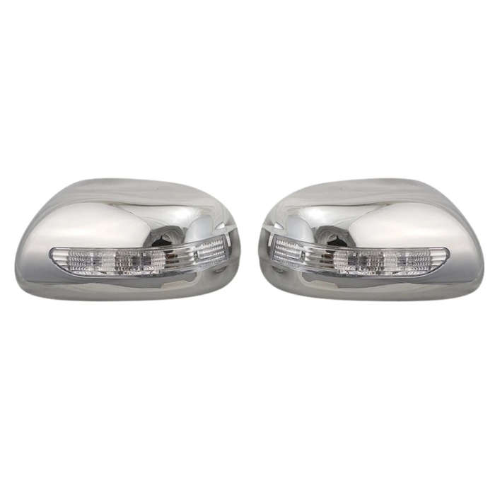 Car Chrome Side Led Light Rearview Mirror Covers Molding Trims for Toyota Corolla 2009-2013