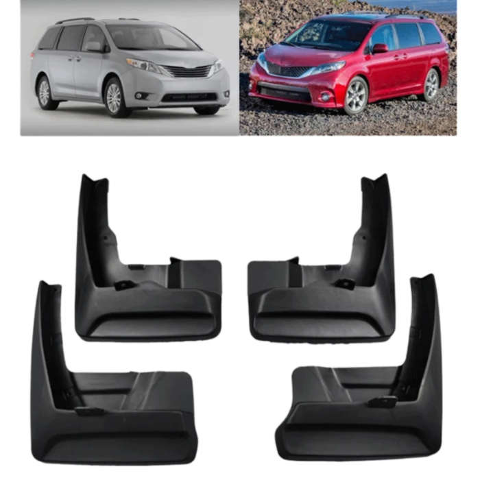 Car Mud Flap Front Rear Mudguard Splash Guards for Toyota Sienna 10-17