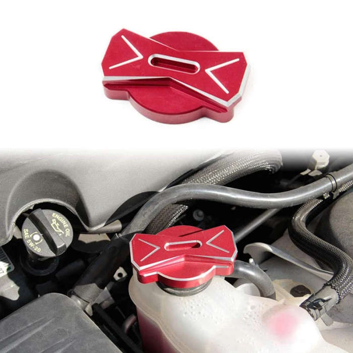 Aluminium Alloy Engine Shroud Oil Cap Radiator Cover Trim for Dodge Challenger Charger 2011-2021