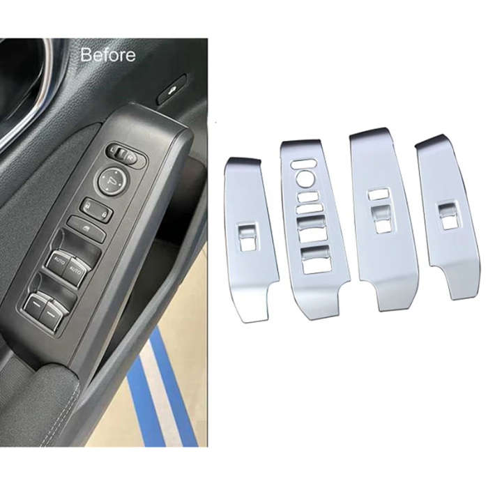 For 11Th Gen Honda Civic 2022 Car Window Lift Switch Panel Cover Door Handle Armrest Trim Frame