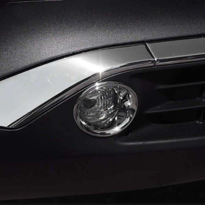 for Toyota Harrier Venza 2020-21 ABS Chrome Front Fog Lights Cover Frame Trim