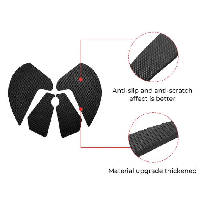 Motorcycle Tank Traction Pad Grips Rubber Gas Tank Decals Knee Protector for Yamaha MT-07 FZ-07 FZ07