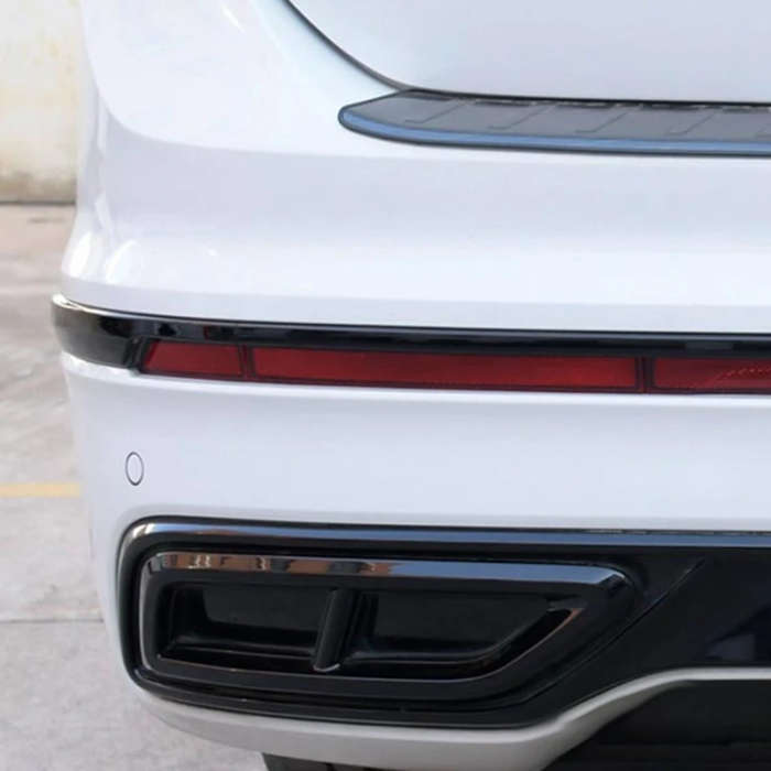 Car Rear Bumper Exhaust Muffler Tail Pipe Trim Sticker for Tiguan L 2022
