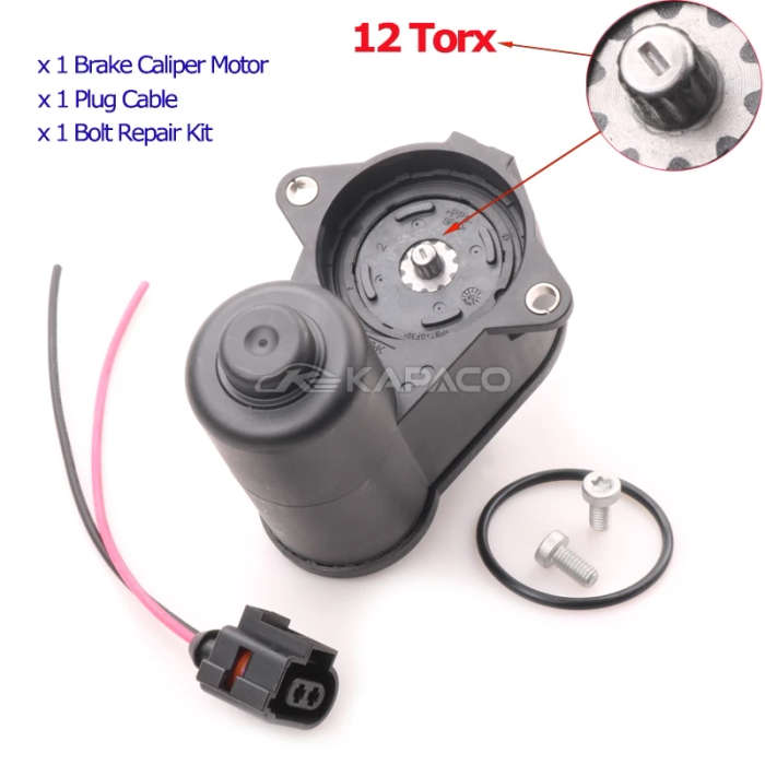 12/6 Torx Rear Handbrake Parking Brake Caliper Servo Motor For VW Passat B6 B7 CC Tiguan Audi Q3