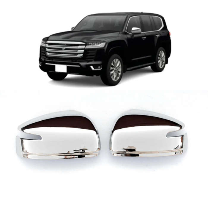 Car Chrome Rear View Rearview Side Glass Mirror Cover Trim Frame Side Mirror Caps For 2022+ Toyota