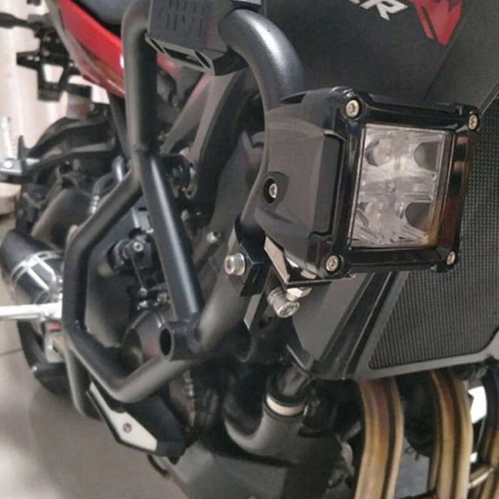 2PCS Universal Motorcycle Headlight Mount Bracket Adjustable Headlamp Holder Fork Clamp Mounts