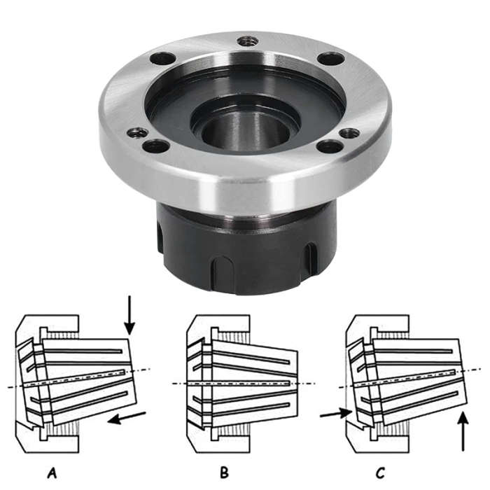 Collet Chuck, Collet Chuck 40CR Steel 16 Concentricity Lathe Fixtures CNC Milling Tool 50mm ER?32