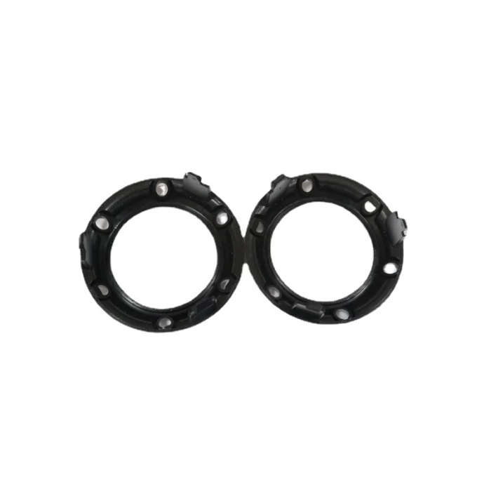 2PCS Silver Car Front Bumper Fog Light Bezels Fog Lamp Cover For Mitsubishi Outlander 2007 2008 2009
