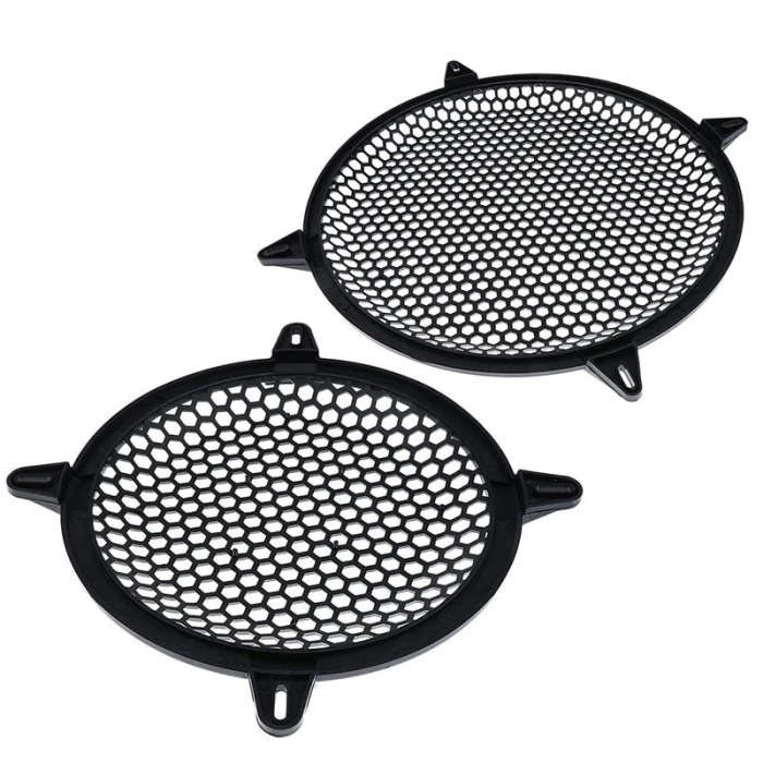 2 Pcs Subwoofer Grid Car Speaker Amplifier Grill Cover Mesh - 8 Inch & 10 Inch
