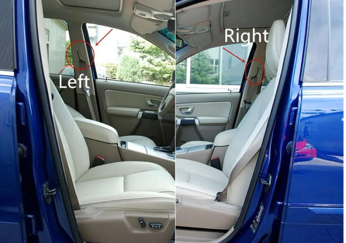 Front Seat Belt Selector Gate For Volvo S80 S60 XC90 B-pillar Seat Belt Retractor Ring Trim cover