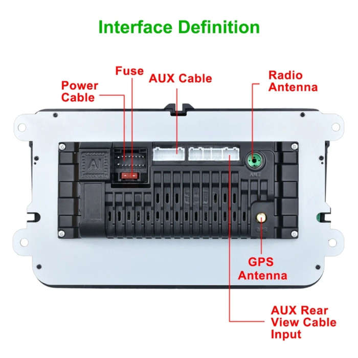 Car HD 8 inch Android 8.1 Radio Receiver MP5 Player for Volkswagen, Support FM & Bluetooth & TF