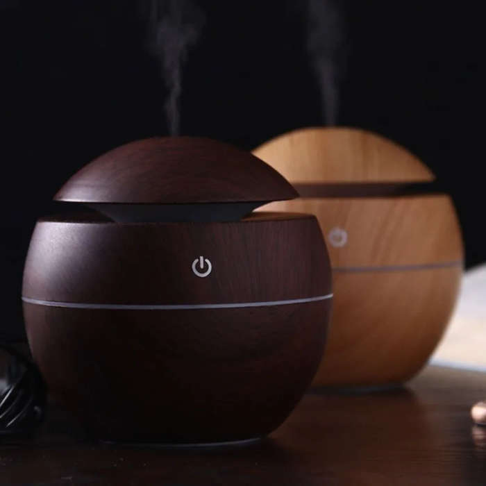 Ultrasonic aroma humidifier with color changing LED [2 x Humidifier]
