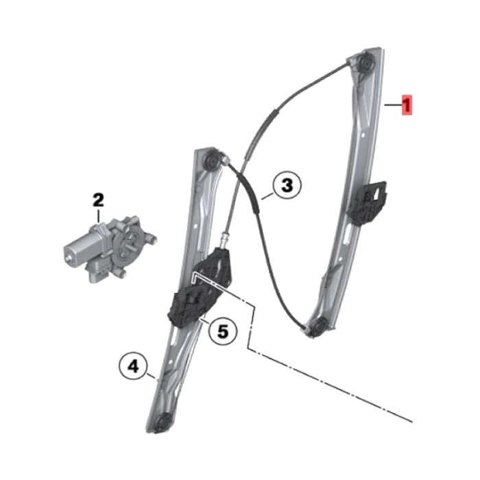 51332460249 New Window Regulator for BMW 3 39; F30 F31 LCI 318i 330i