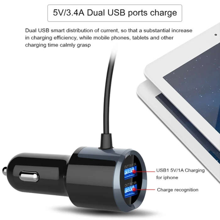 BC30 Wireless Bluetooth FM Transmitter Radio Adapter Car Charger