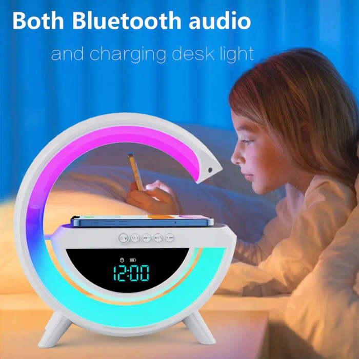 LED Wireless Charging Speaker & Alarm Clock