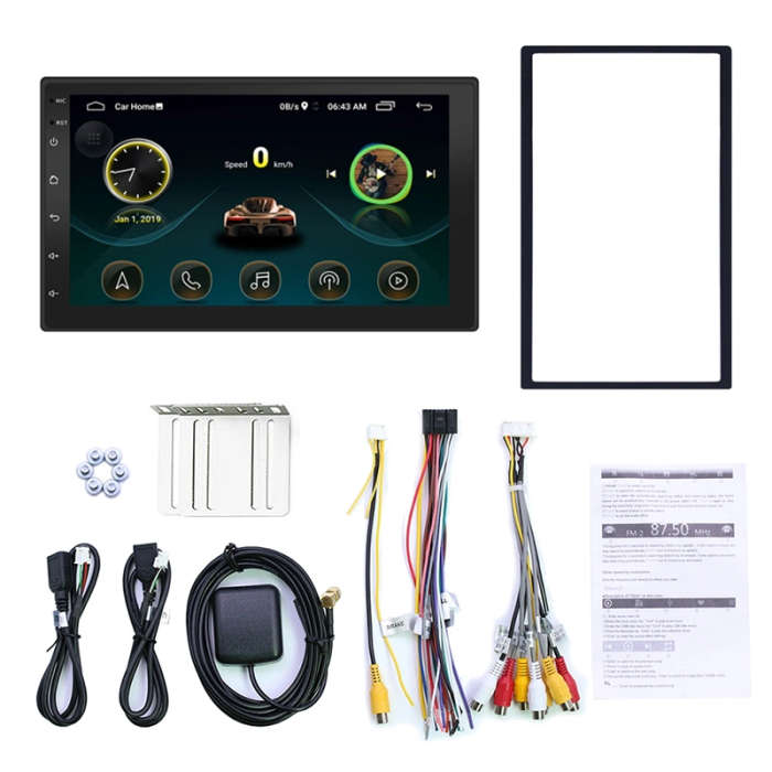 7 inch HD Universal Car Android Radio Receiver MP5 Player Support FM TF Card GPS Phone Link WiFi
