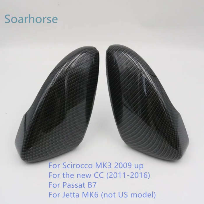 For Volkswagen Golf Mk6 Mk7 R20 Car Side Wing Mirror Cover For Scirocco Passat B7 CC beatle