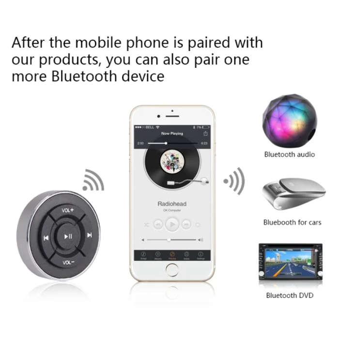 BT005 Car Wireless Bluetooth Controller Mobile Phone Multimedia Multi-functional