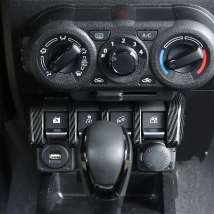 Car Window Lifting Switch Button Dcoration Cover Accessories For Suzuki Jimny 2019 2020 2021 2022