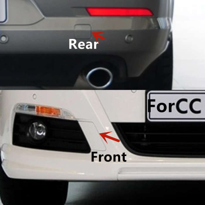 Painted Front/Rear Bumper Tow Eye Cap Hook Cover For VW Volkswagen Passat CC 2009-2012
