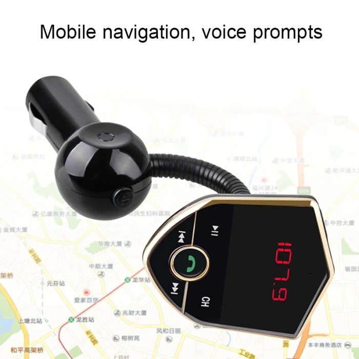 Bluetooth FM Transmitter Wireless In-Car Radio Adapter Music Player Hands-Free Calling Car Kit