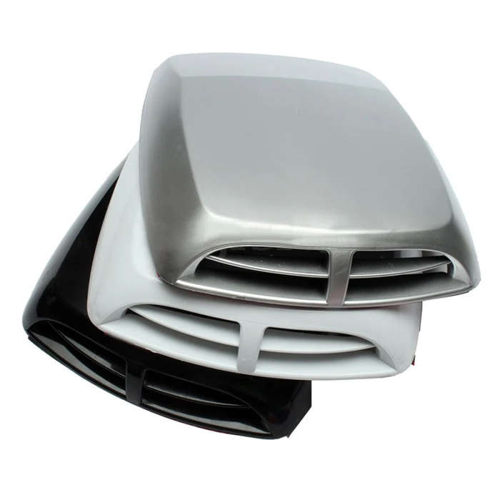 Car Air Flow Intake Hood Scoop Turbo Bonnet Vent Moulding Trim Decals Cover