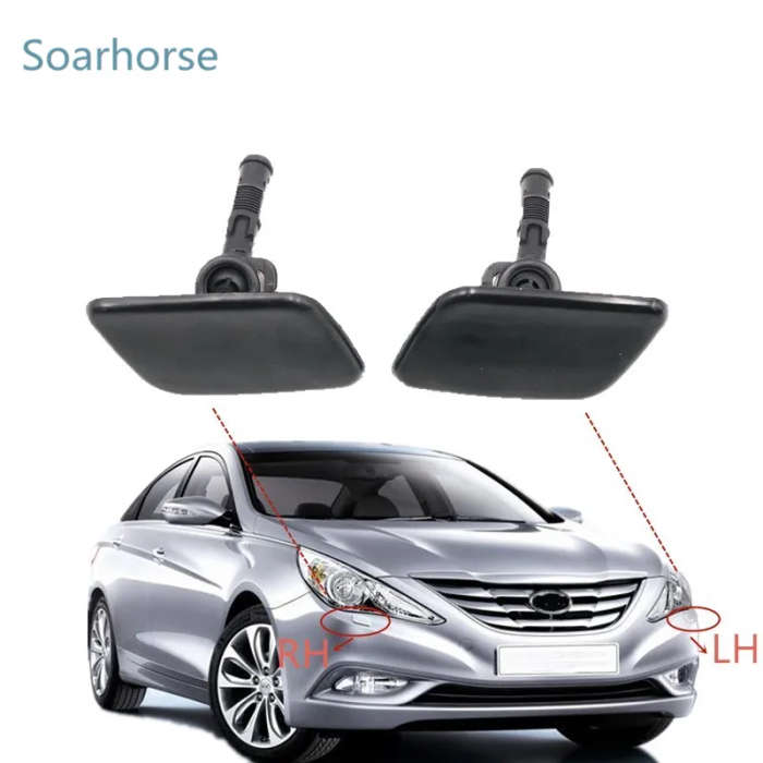 Car Headlight Water Spray Nozzle Headlamp Washer Jet Nozzle with Cover Cap For Hyundai I45 Sonata YF