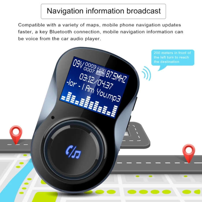 BC30 Wireless Bluetooth FM Transmitter Radio Adapter Car Charger